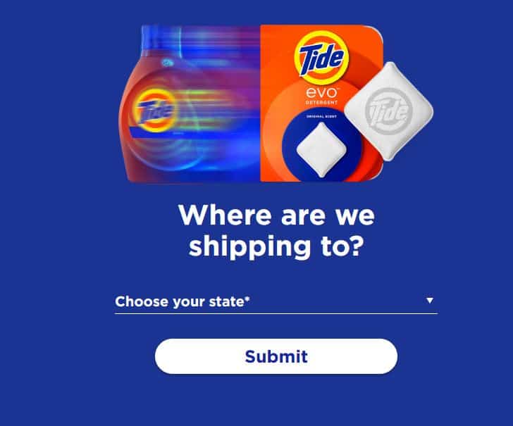 Tide giveaway promotional image