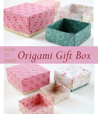 Wrap your Present with DIY Origami Gift Box - The Budget Diet