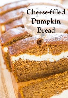 Pumpkin Bread with Cream Cheese Filling