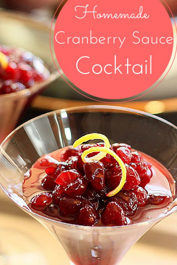 Turn Leftover Cranbbery Sauce to Zingy Cranberry Sauce Cocktail - The