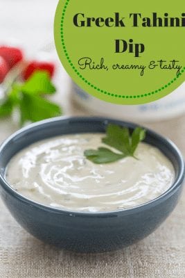 Traditional Greek Tahini Dip