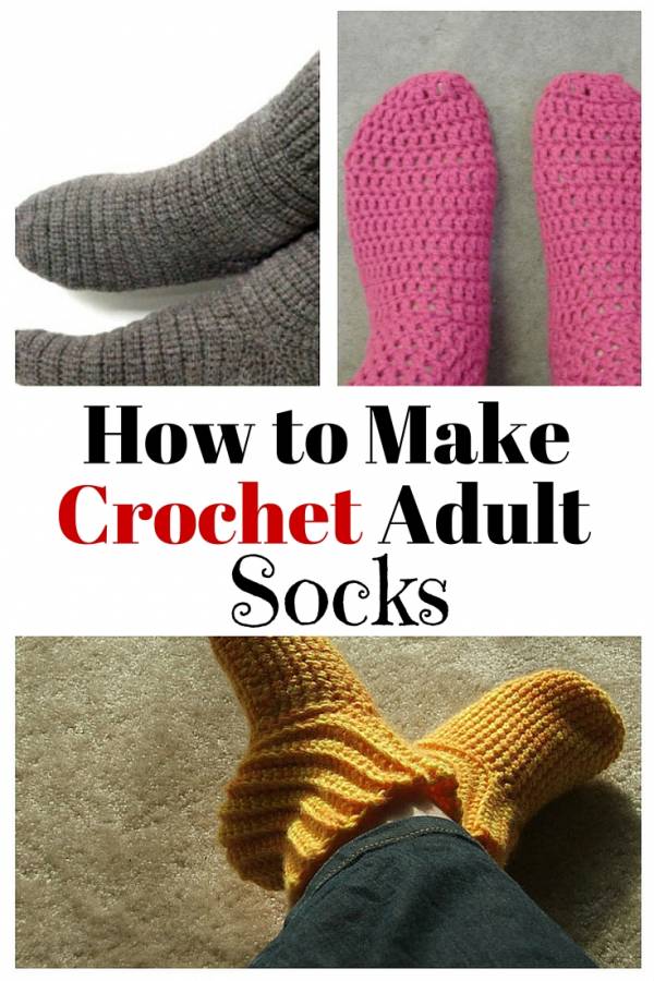 How to Make Crochet Adult Socks - The Budget Diet