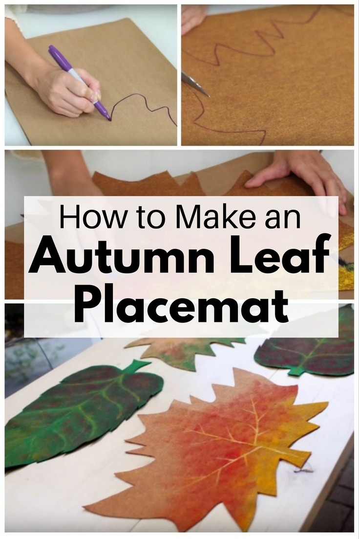 How to Make an Autumn Leaf Placemat - The Budget Diet