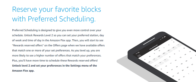 Amazon-Flex-preferred-scheduling