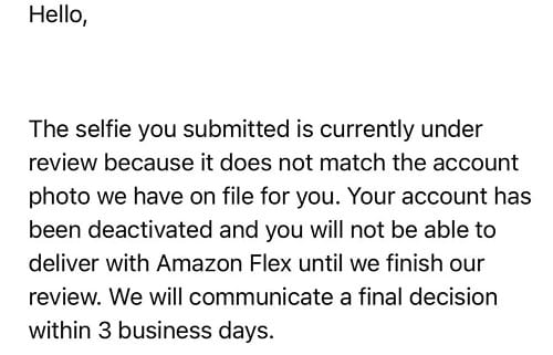 Amazon-Flex-selfie-deactivation