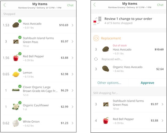 Instacart-item-replacement