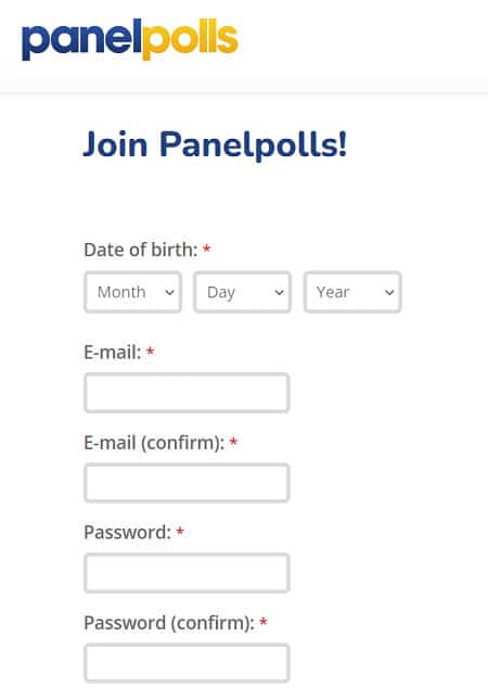 Panelpolls sign up