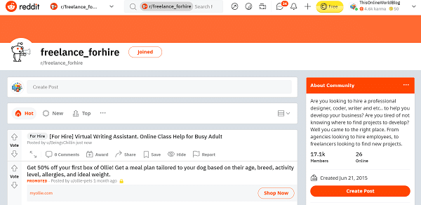 Reddit-Freelance-For-Hire
