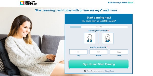 SurveyCompare sign up