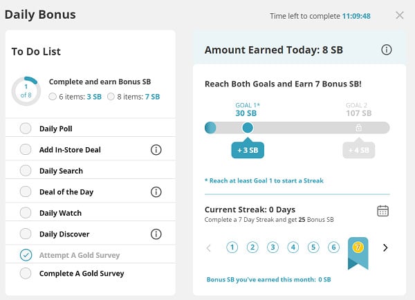 Swagbucks-daily-goal