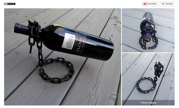 Welding project wine bottle