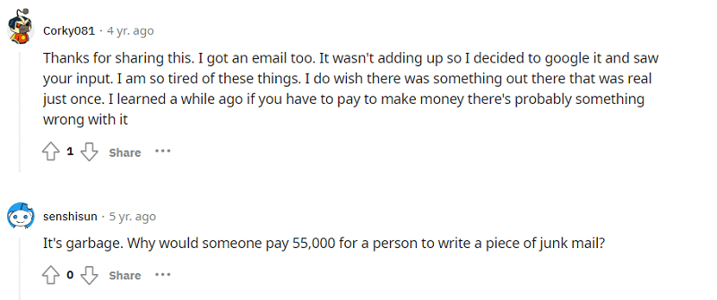 Barefoot Writer scam reddit