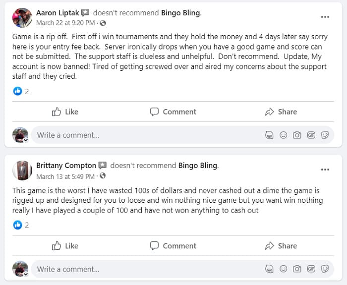 Bingo Bling reviews