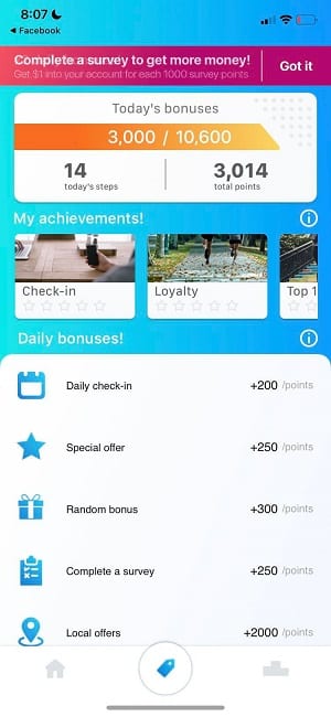 Cash For Steps bonuses