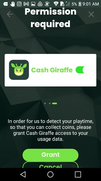 Cash Giraffe sign up