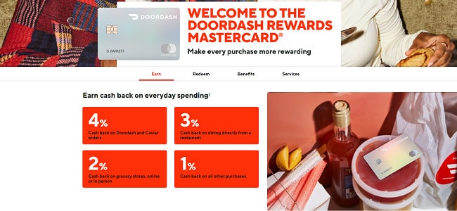 DoorDash rewards Mastercard