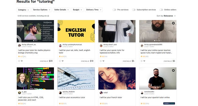 Fiverr-online-tutor