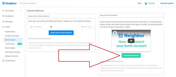 Neighbor-host-payments