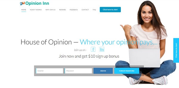 Opinion Inn website