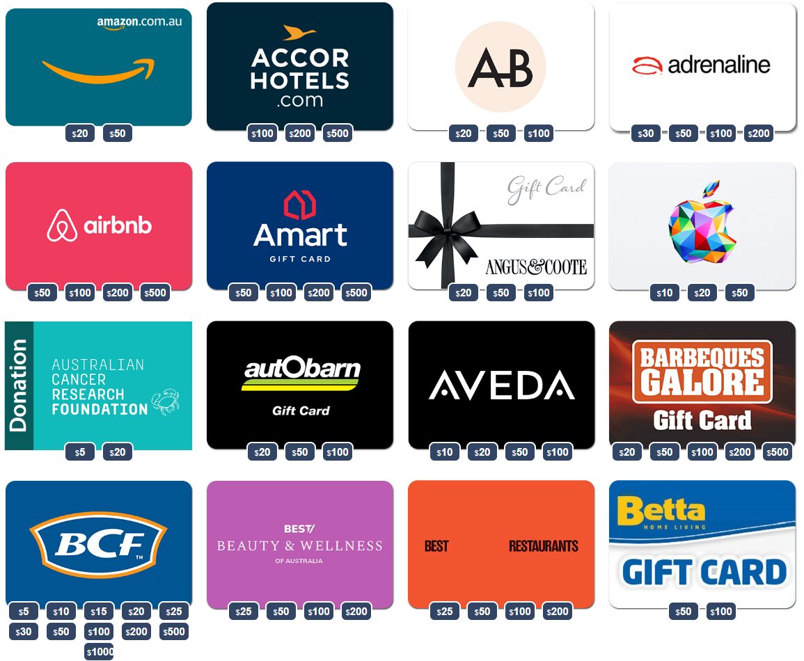 Rewardia gift cards