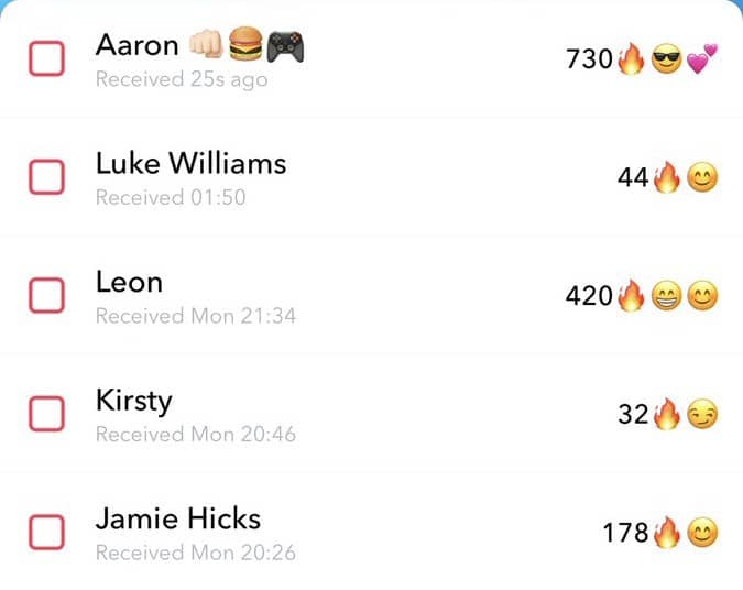 Snapchat-streaks