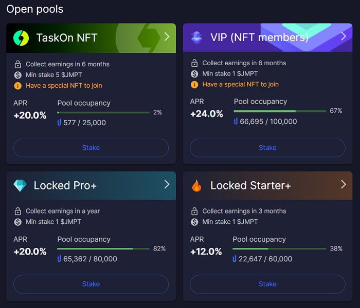 Staking JumpTask