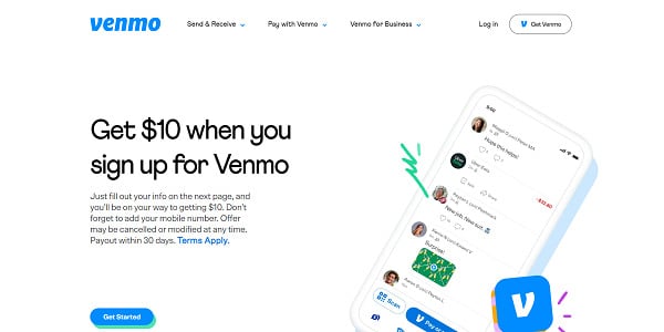 Venmo 10 sign up bonus