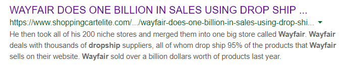 Wayfair-dropshipping